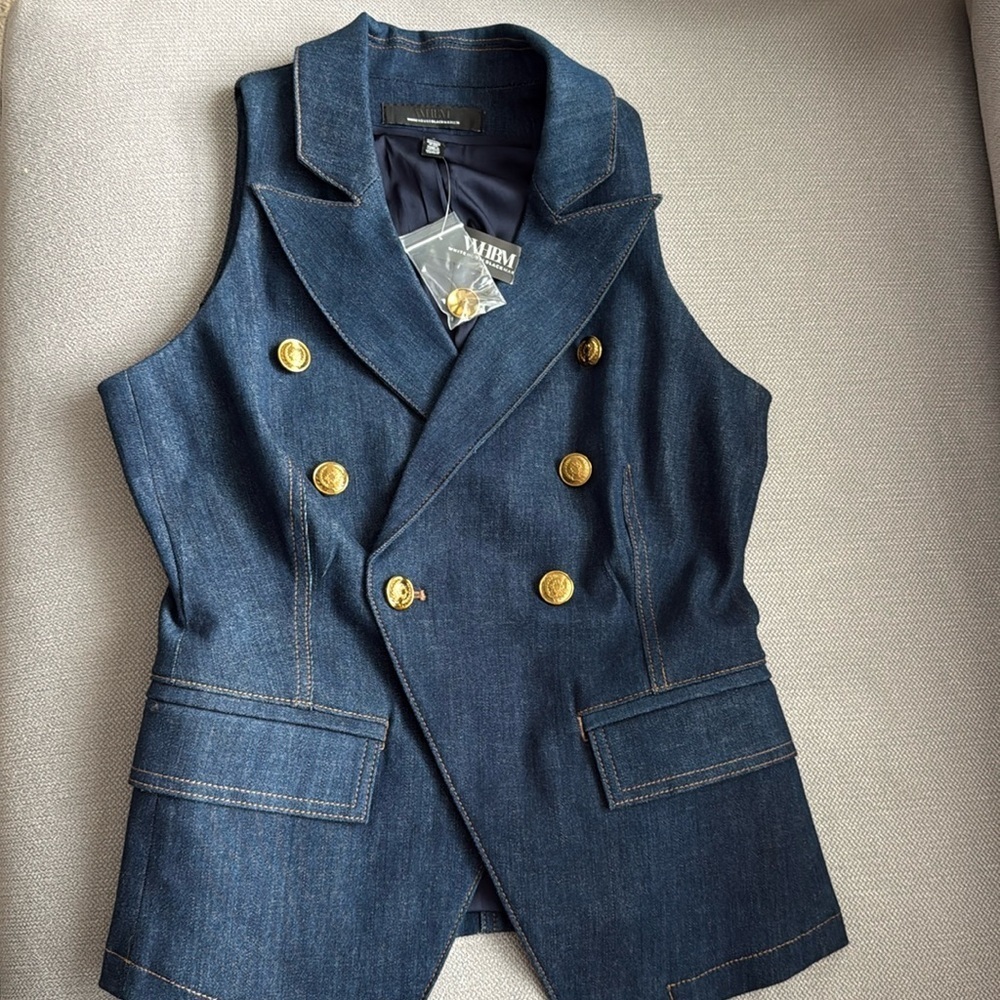 WHIBM Denim Suiting Vest